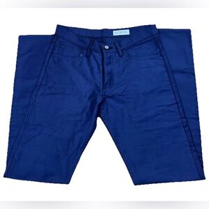 Gustin 357 Straight Twill 5 Pocket Pants Mens 33 Blue Made in USA 34”Inseam